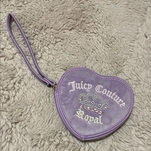 Juicy Couture Lavender Heart Wristlet